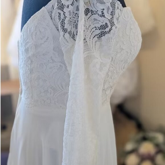 Christina Wu 22062 Wedding Dress Size 16 in light Ivory - Picture 7 of 10